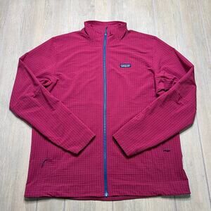 Patagonia R1 Techface Wax Red Fleece Jacket Mens XL 83580 Full Zip Outdoors